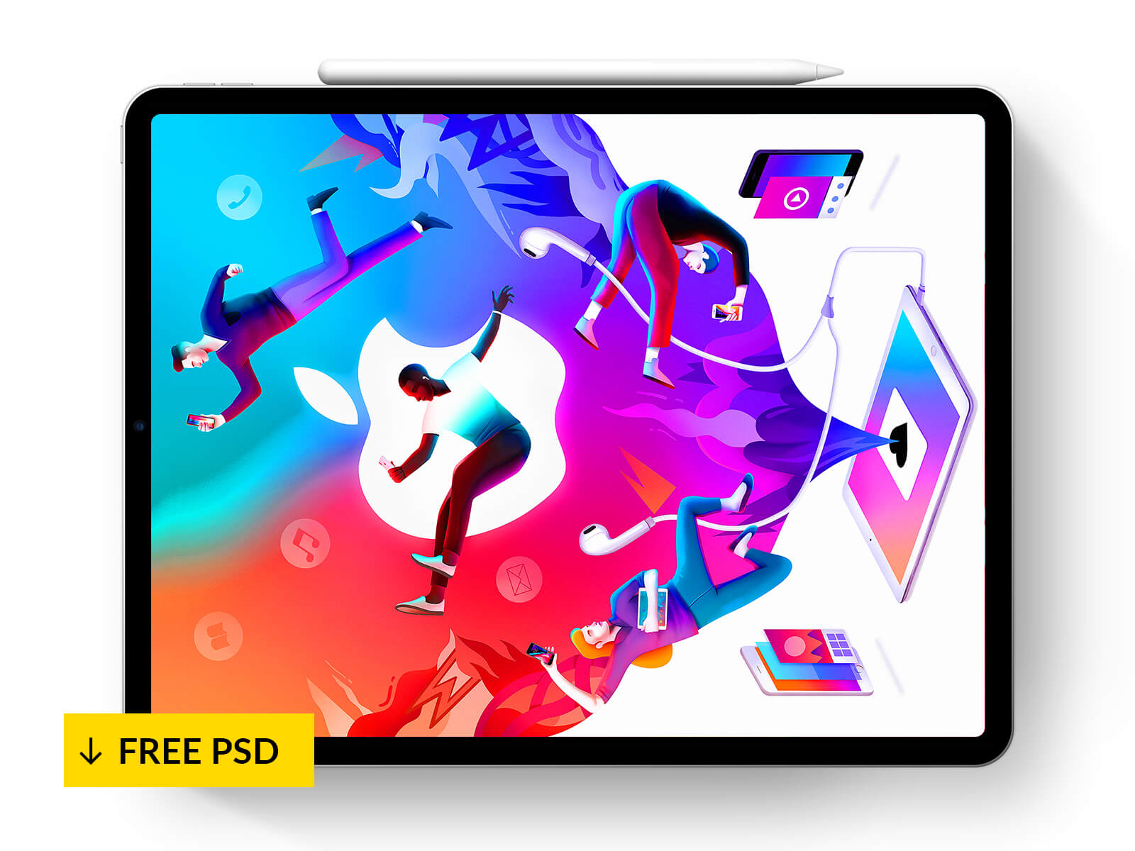 Animated iPad Pro 2018 Mockup