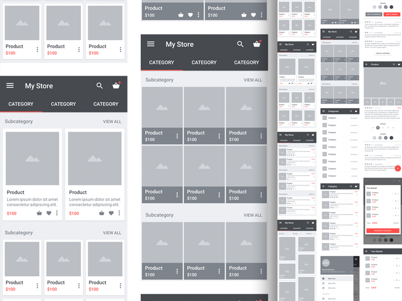 Lliberty-mobile-wireframe-kit