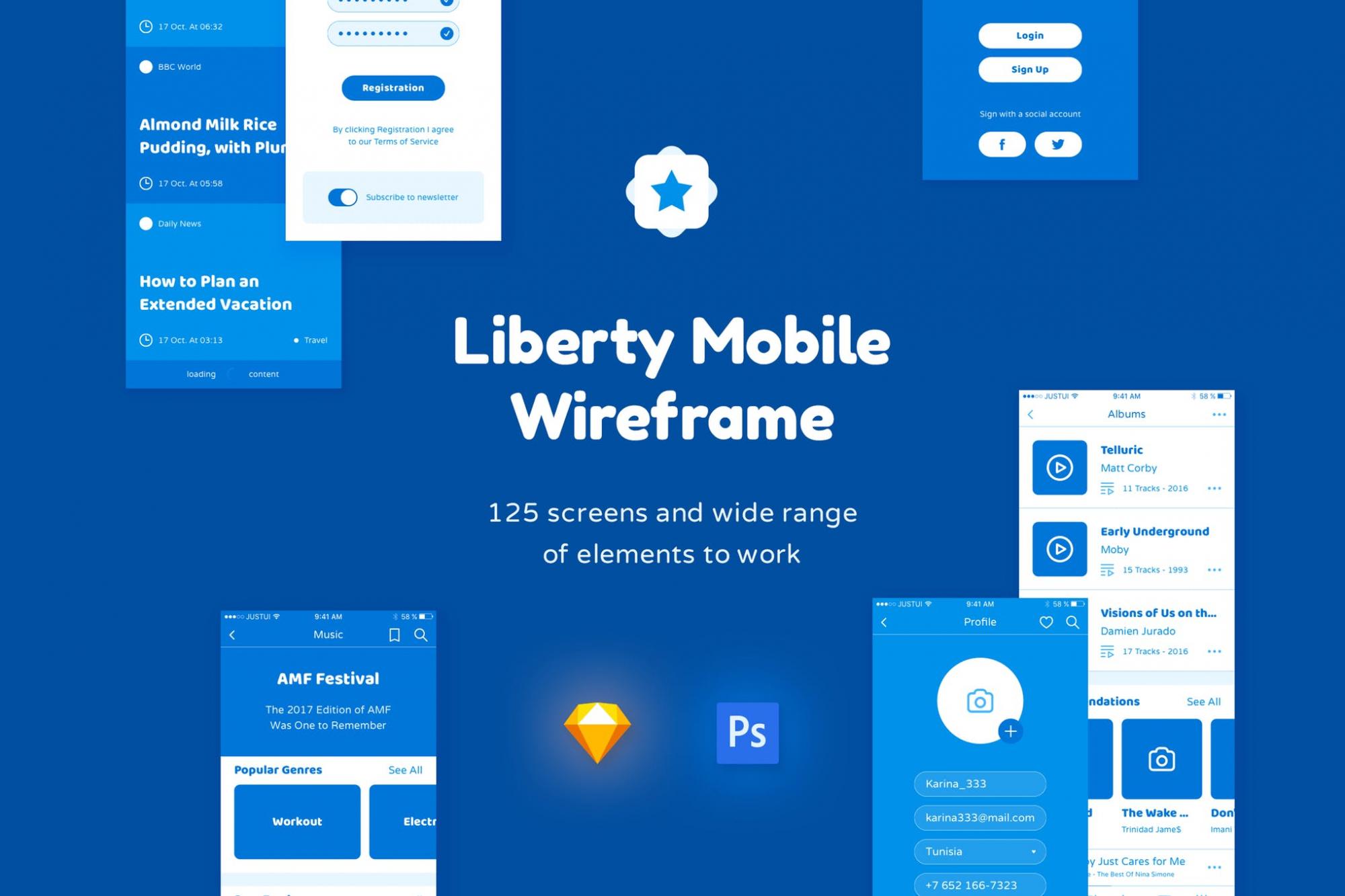 Lliberty-mobile-wireframe-kit